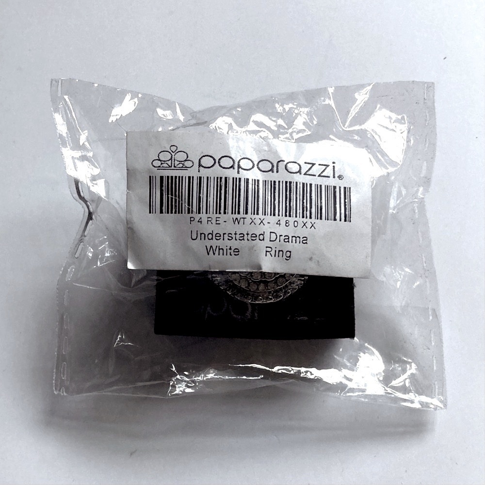 NWT Round Stacked Rhinestone Statement Ring - Picture 6 of 11